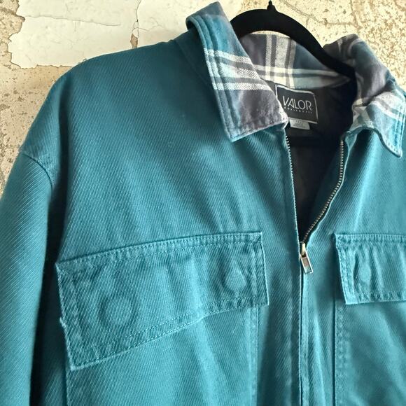 Valor Jacket Calvary Twill Flannel Men's L NWT Workwear Utility Full Zip LS Coat - Picture 3 of 9
